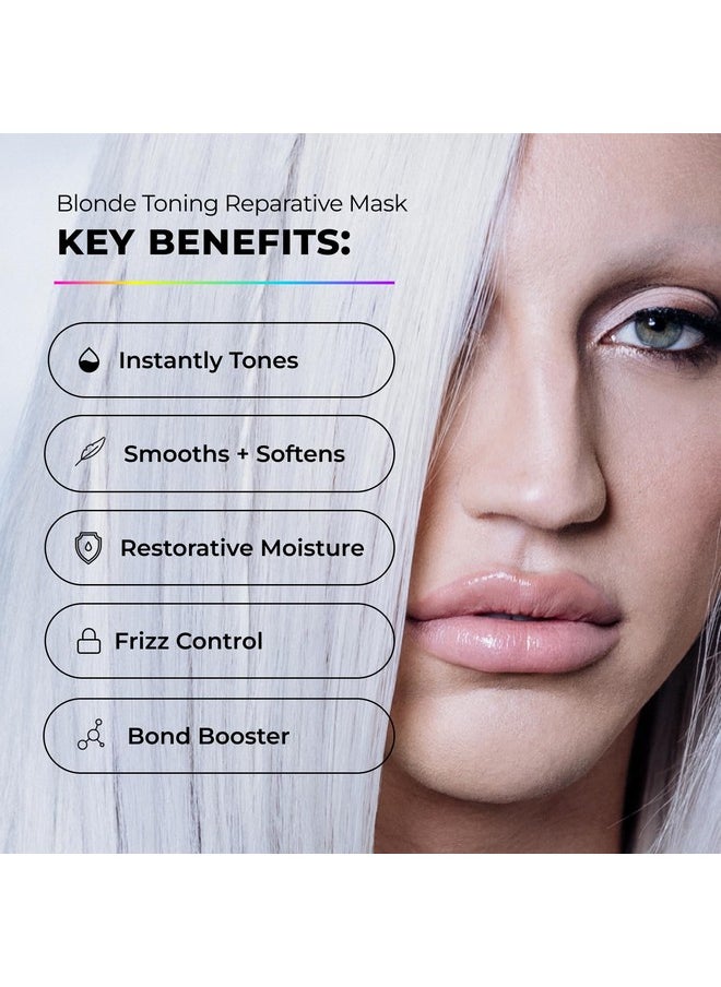 XMONDO XMONDO Hair Supernova Blonde Toning Reparative Mask | Vegan Formula Reduces Unwanted Brassy & Yellow Tones on Blonde, Highlighted, and Gray Hair | 8 Fl Oz, 1-Pack  - Image 5