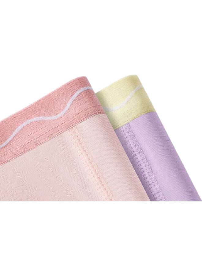 YUZHAOLIN Children'S Underwear, Boys And Girls A-Class Lycra Cotton Boxer Briefs, Baby Antibacterial Shorts, Four-Pack, Yanci Heart, 130 - Image 2