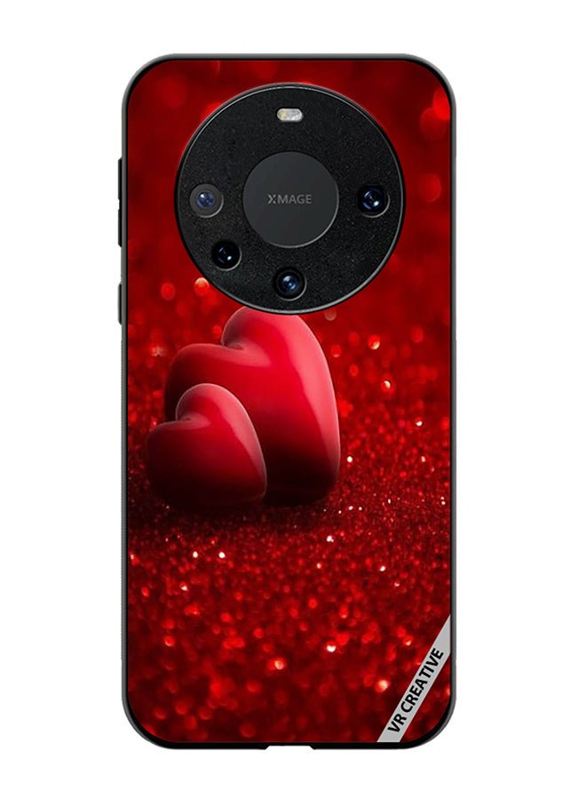 VR CREATIVE Protective Case Cover For Huawei Mate 60 Pro Two Red Heart Design Multicolour - Image 1