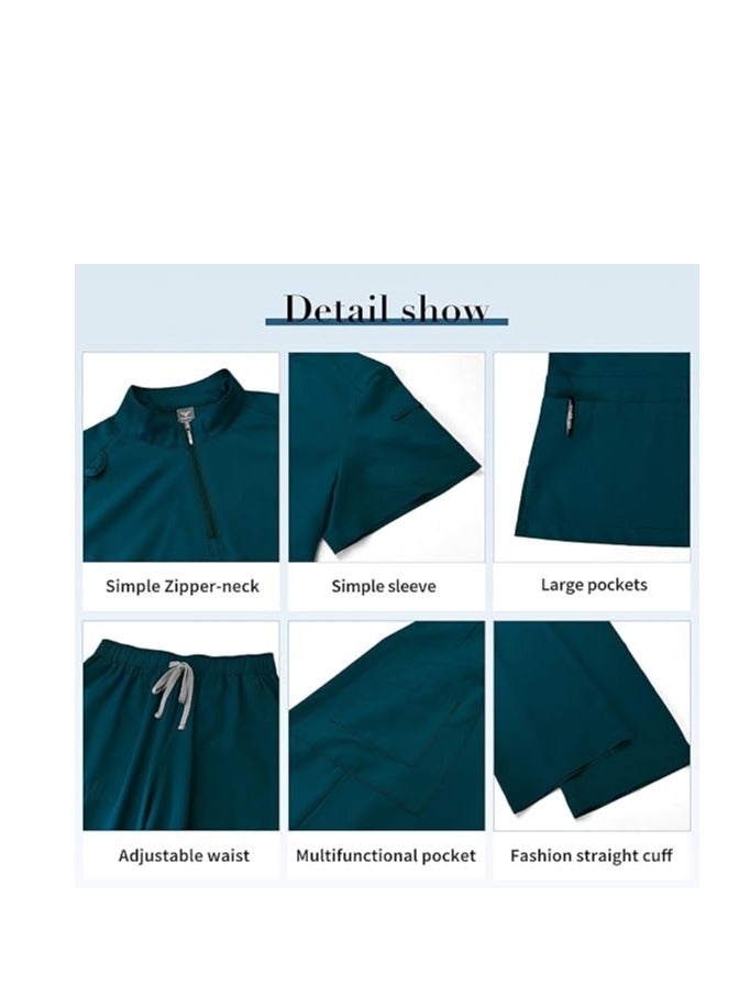 Womens Men Medical Scrubs Set Unisex Scrub Top and Scrub Pant Set Medical Uniform Scrubs Medical Uniform Set - Image 2