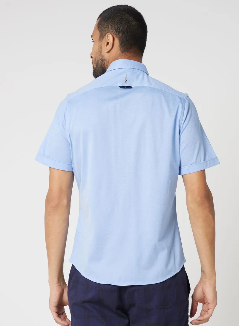 Thomas Scott Cricket Club Collection Classic 4 Way Stretch Slim Fit Casual Shirt