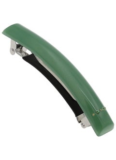 CAMILA Camila Paris CP3448 French Hair Barrette Clip for Girls Green, Rubberized Metal Clasp Strong Hold Grip Hair Clips for Women, No Slip Durable and Styling Girls Hair Accessories, Made in France  - Image 1