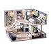 Fsolis DIY Miniature Dollhouse Kit Tiny House Modern Mini Scene Kit 3D Puzzles for Adults and Teenagers Gifts for Women Teenagers Craft Lovers Cozy Time - Image 2