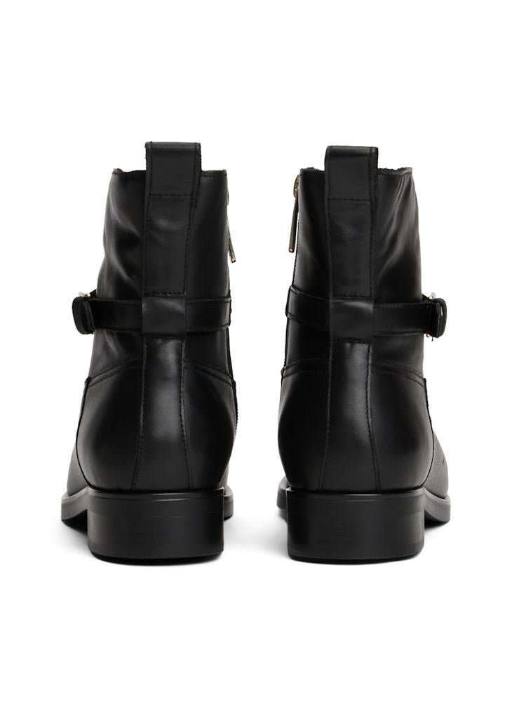TOMMY HILFIGER Buckle Riding Leather Bootie - Image 4