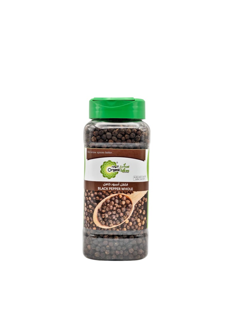 ORGANIC SPICES Black pepper whole 250gms
