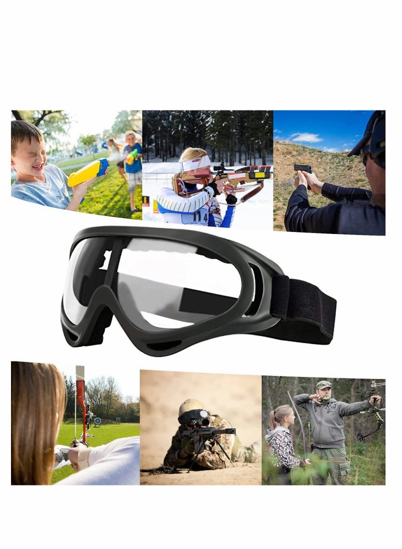 SYOSI Children’s Safety Glass, 2 Pcs Kids Outdoor Game Protective Goggles Safety Goggles Eyewear for Elite Toy Game Eye Protection & Laboratory Work Safety Glasses  - Image 5