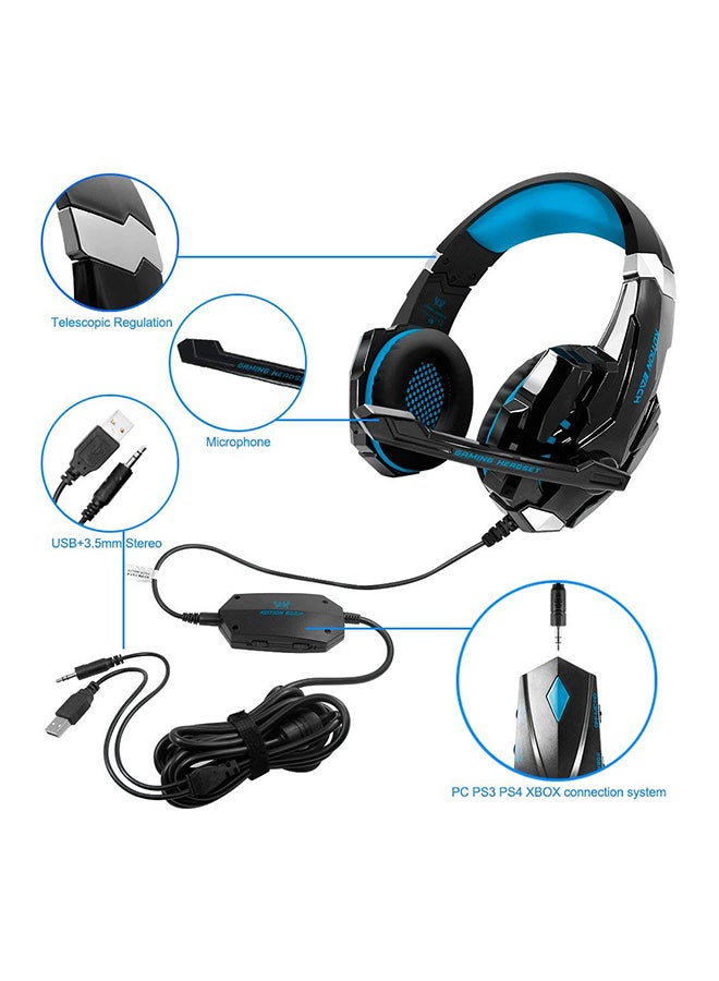 KOTION EACH Over-Ear Gaming Wired Headset With Mic For PS4 /PS5 /XOne /XSeries /Nswitch /PC - Image 2