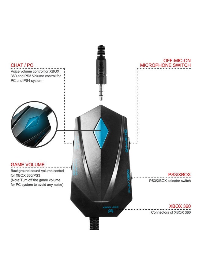 KOTION EACH Over-Ear Gaming Wired Headset With Mic For PS4 /PS5 /XOne /XSeries /Nswitch /PC - Image 3