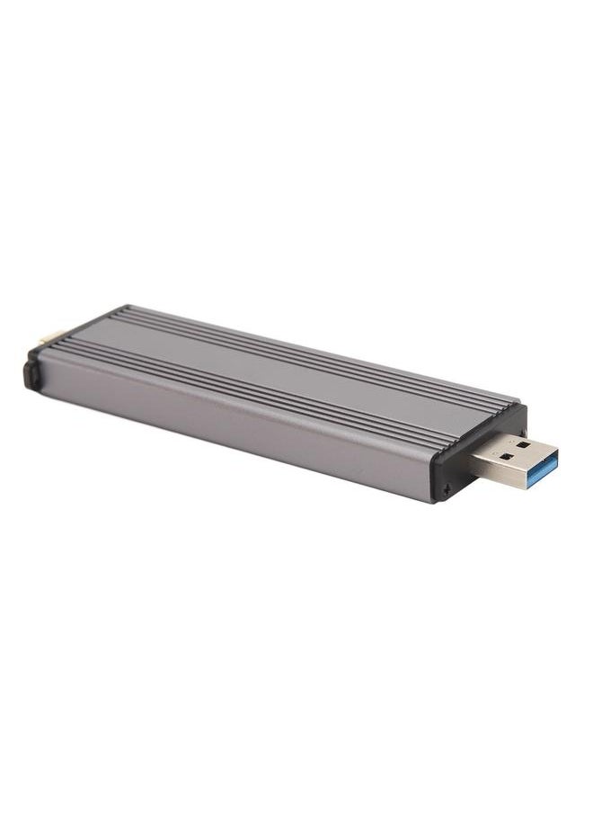 Thoraya M.2 Nvme PCIE/NGFF SATA SSD Enclosure Dual Protocol SSD Enclosure USB3.2 Gen2+Type-c Dual Connector Portable Aluminum Alloy Hard Drive Enclosure  - Image 2