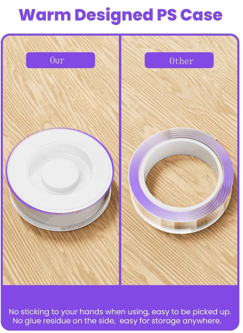 SYOSI - SYOSI Double Sided Tape Heavy Duty Nano Tape, Strong Mounting Tape Adhesive Tape, Extra Large Clear Two Sided Sticky Poster Wall Tape, Multipurpose Removable Wall Tape Sticky Poster Tape (3M) - Image 1