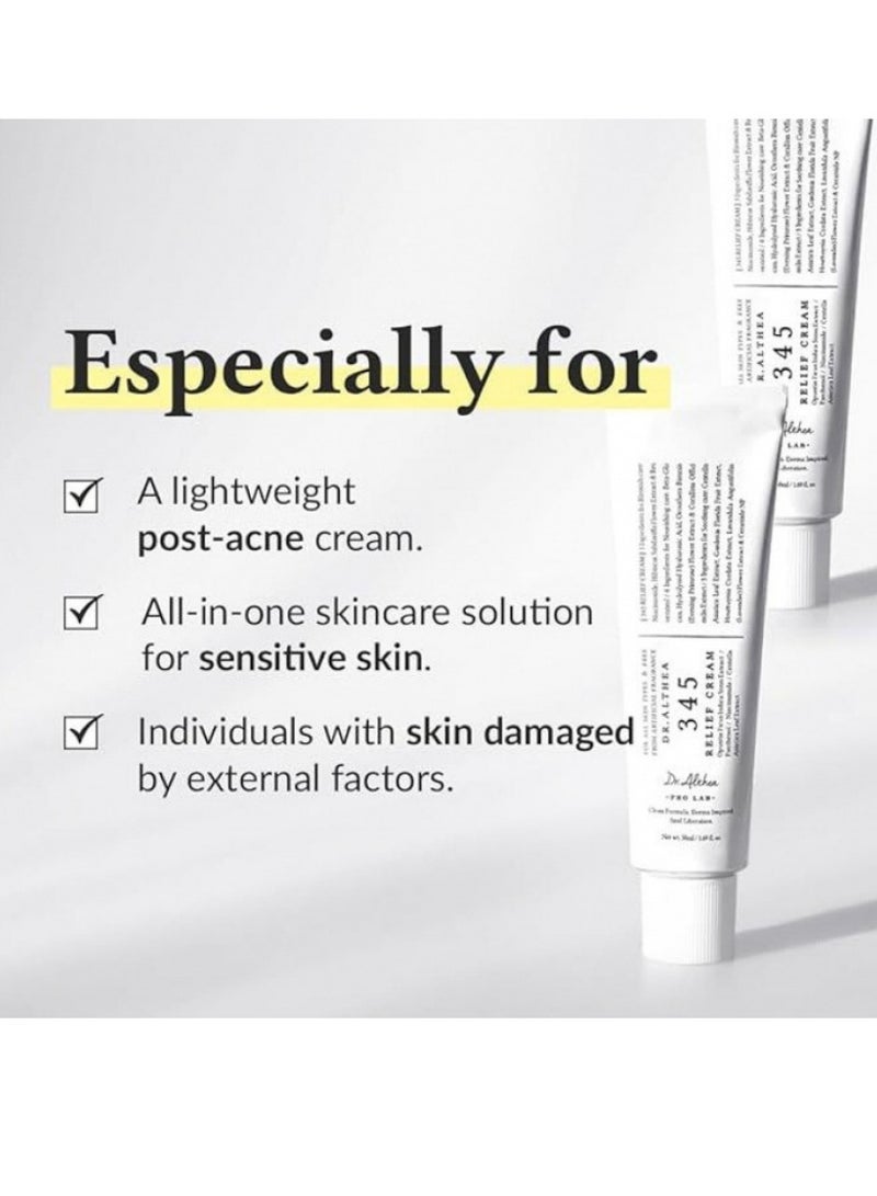 Dr.althea كريم دكتور ألثيا 345 لتخفيف جميع أنواع البشرة، مرطب يومي للوجه، كريم إصلاح مكثف ريسفيراترول، رعاية تخفيف العيوب، استعادة وراحة وترطيب مع النياسيناميد، بانثينول، العناية بالبشرة النباتية لجميع أنواع البشرة - 1.69 أونصة سائلة / 50 مل - Image 4