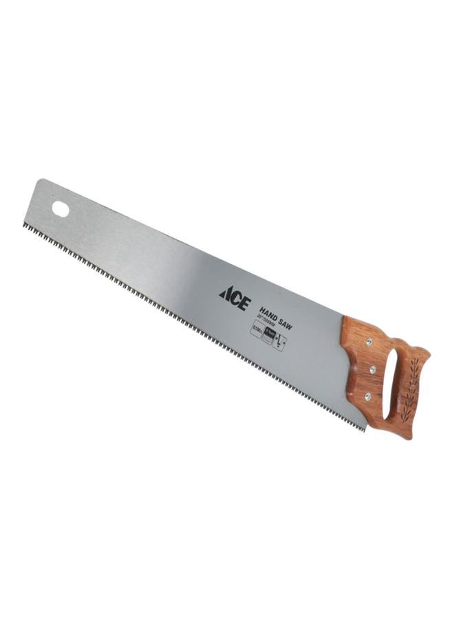 ACE 9-TPI Hardened and Tempered Hardwood Grip Crosscut Saw Silver and Brown 508mm XM18010599 - Image 3