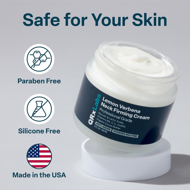 كيو آر إكس لابس كريم لشد بشرة الرقبة بنبات اللويزة الليمونية - Image 5