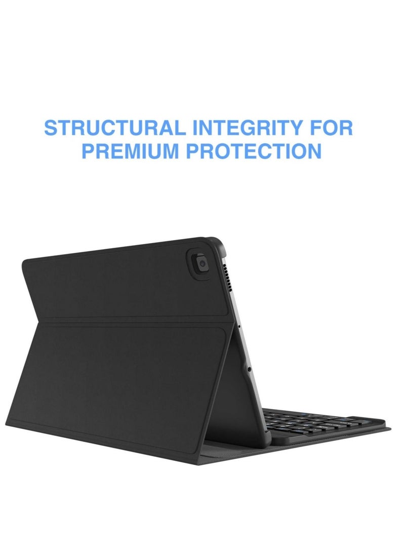 ELTRAZONE Galaxy Tab S6 Lite 10.4 Case with Keyboard - Detachable Wireless Keyboard - Premium Slim Folio Stand Cover for Samsung Galaxy Tab S6 Lite 10.4 Inch SM-P610 SM-P615 2020, - Image 3