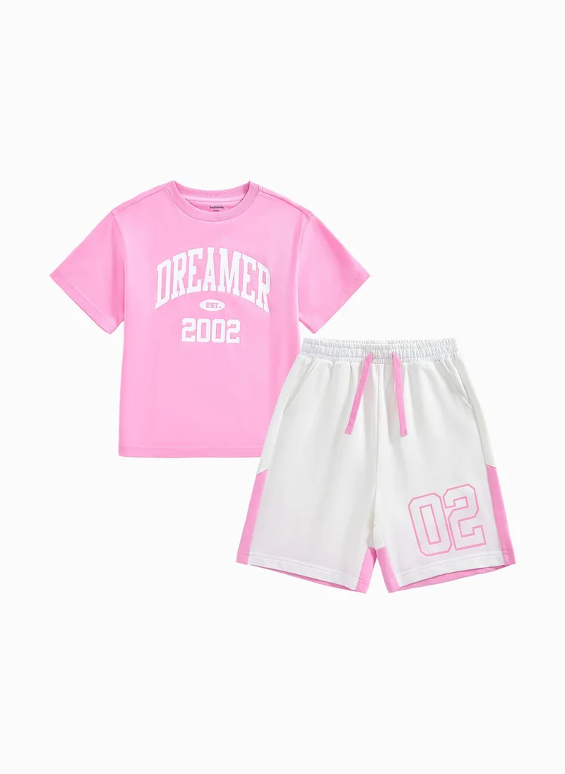 بالابالا Kids Unisex Knit Short Sleeve Suit