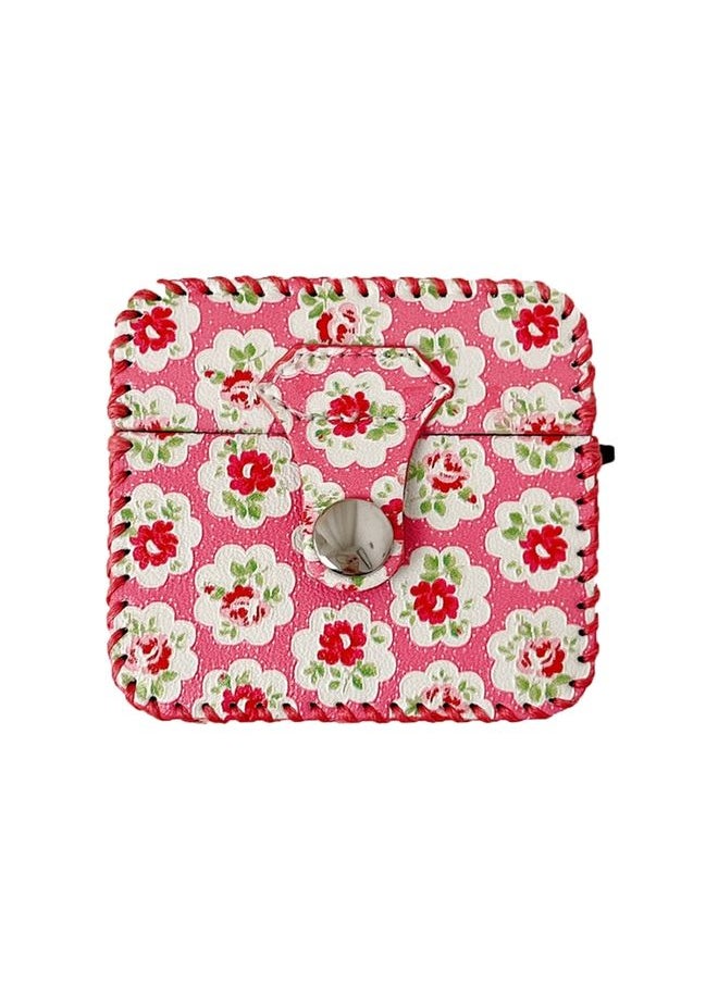 Generic - Case Cover For AirPods 3 PU Leather Wireless Earphone Case Little Red Flower - Image 1