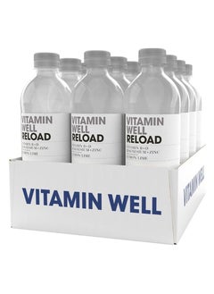 Vitamin Well Reload, Lemon Lime, 500ml, Pack of 12