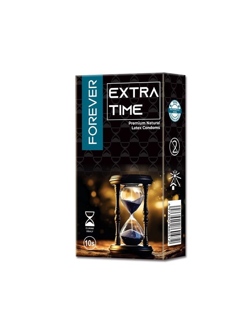 Forever - 10-Piece Extra Time Premium Natural Latex Condoms - Image 1