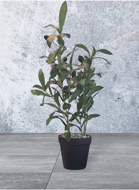 Artificial tree planted in a green pot, 40 cm