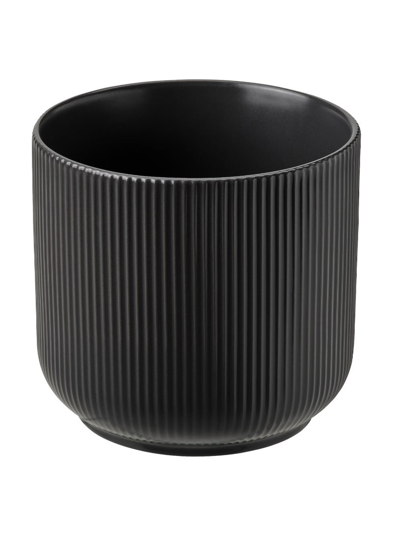 GRADVIS Plant pot in/outdoor black 12 cm 