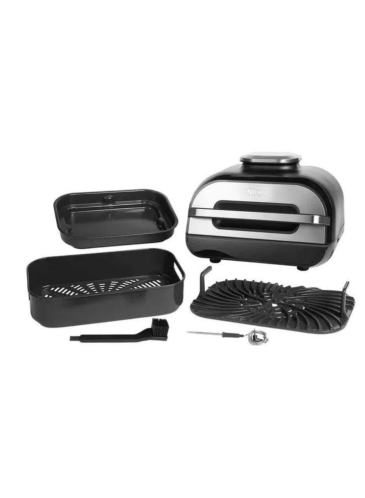 Ninja Ninja Foodi MAX Health Grill and Air Fryer AG551ME, 3.8 L, Grey/Silver