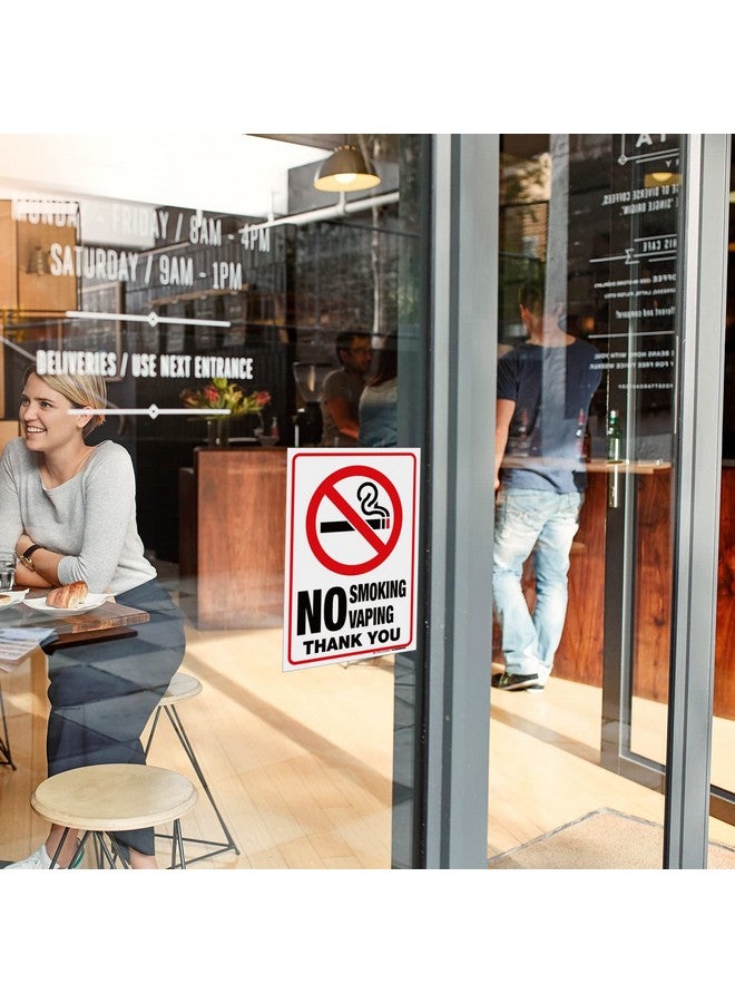 iSYFIX No Smoking No Vaping Sticker Sign - 2 Pack 10X14 Inch - Premium Self-Adhesive Vinyl, Laminated For Ultimate Uv Protection, Weather, Scratch, Water & Fade Resistance, Indoor & Outdoor  - Image 4