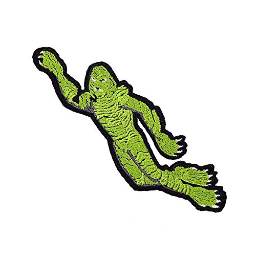 Cute-Patch Creature from The Black Lagoon Embroidered Iron on Patch Universal Monsters Costume - Image 1