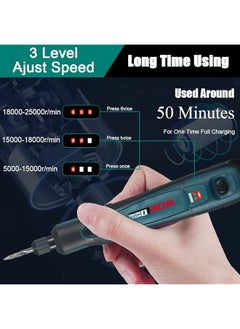 erorex Usb Cordless Electric Engraving Pen Kit Mini 3 Speed Rotary Etching Machine Engraving Jewelry Leather Wood Glass 42Pcs Engraver Tools For Metal With 30 Bits And Stencil  - Image 3