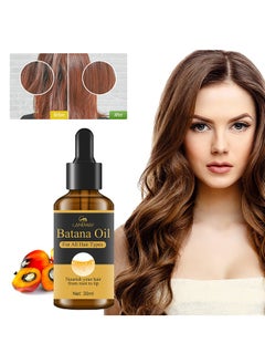 Batana Oil，for Hair Growth，100 Percent Pure Batana Oil Organic，Promotes Hair Wellness for Men& Women Enhances Hair & Skin Radiance Hair Oil（30ml）