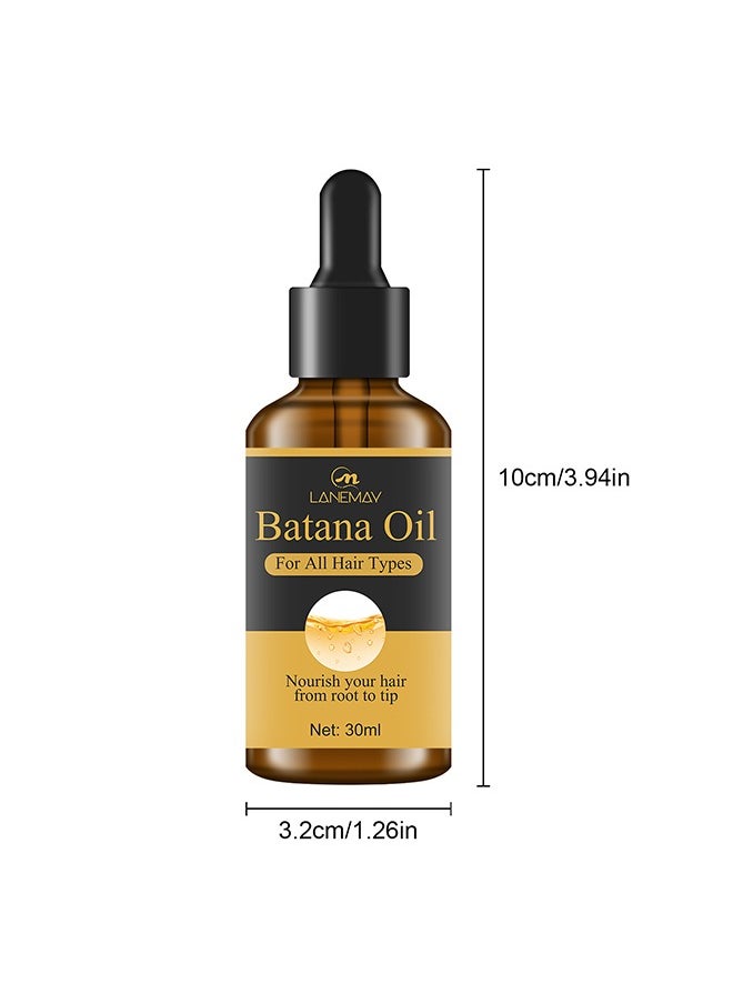 LANEMAY - Batana Oil，for Hair Growth，100 Percent Pure Batana Oil Organic，Promotes Hair Wellness for Men& Women Enhances Hair & Skin Radiance Hair Oil（30ml） - Image 1