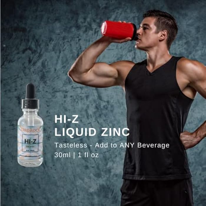 3rd Rock Essentials | HI-Z Zinc Immune Support Supplement | All Natural Liquid Zinc Supplement Dietary Supplement | All Natural Personal Care (1 fl oz | 120 Servings) - Image 4