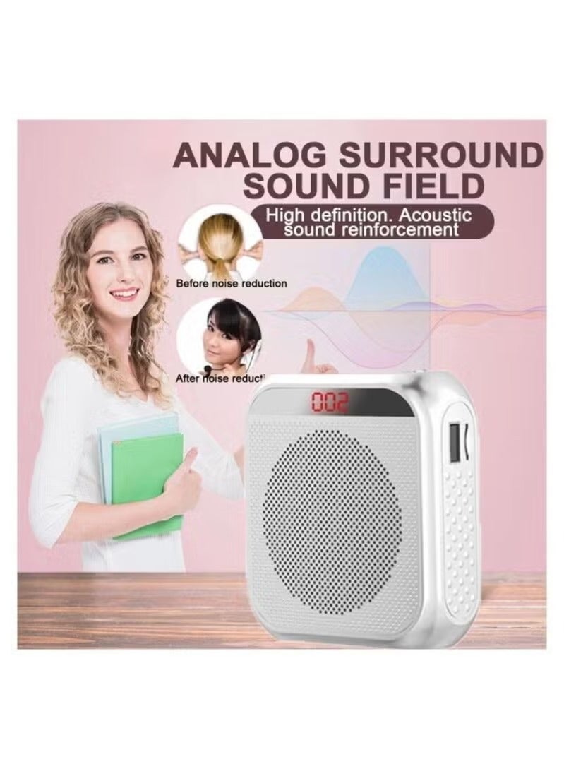 Portable Rechargeable Voice Amplifier with Wired Microphone Headset  - Image 5