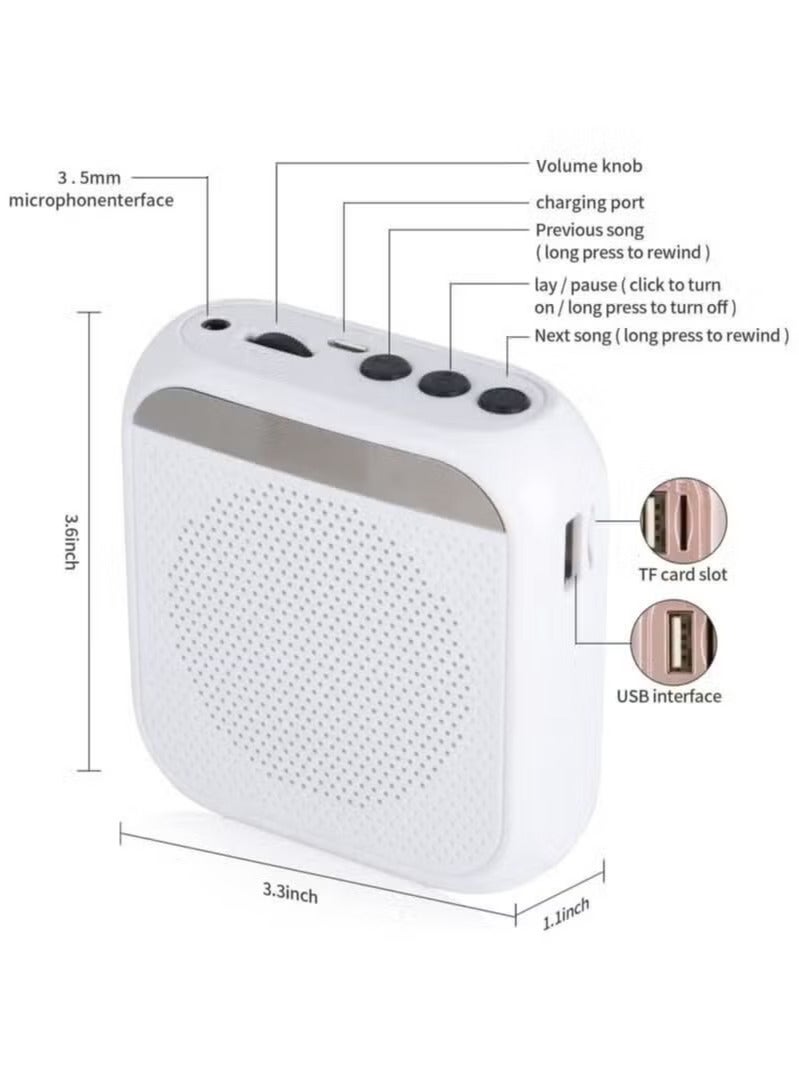 Portable Rechargeable Voice Amplifier with Wired Microphone Headset  - Image 3