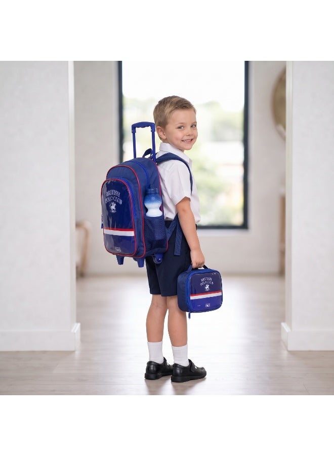 Motto Design CBPC1 5-in-1 Trolley School Bag Set, 16-Inch- Backpack, Lunch Bag, Water Bottle, Pencil Case & Lunch Box - Image 2