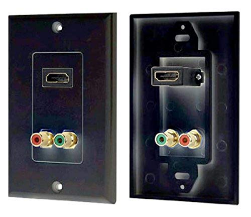 PyleHome HDMI/Stereo RCA Audio Wall Plate, HDMI and RCA Audio Jack, Supports 1080p Video and Multi-Channel Digital Audio, Gold Plated Connectors, High Impact ABS Plastic, Home Theater Install - Image 5
