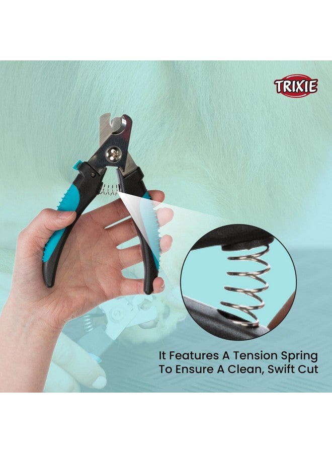 تريكسي مقص أظافر للكلاب والقطط، مقص من الفولاذ المقاوم للصدأ للحيوانات الأليفة، يمنع المحدد من قص المخالب بشكل قصير جدًا، يأتي مع قفل أمان لتسهيل التعامل معه - 16 سم - Image 4