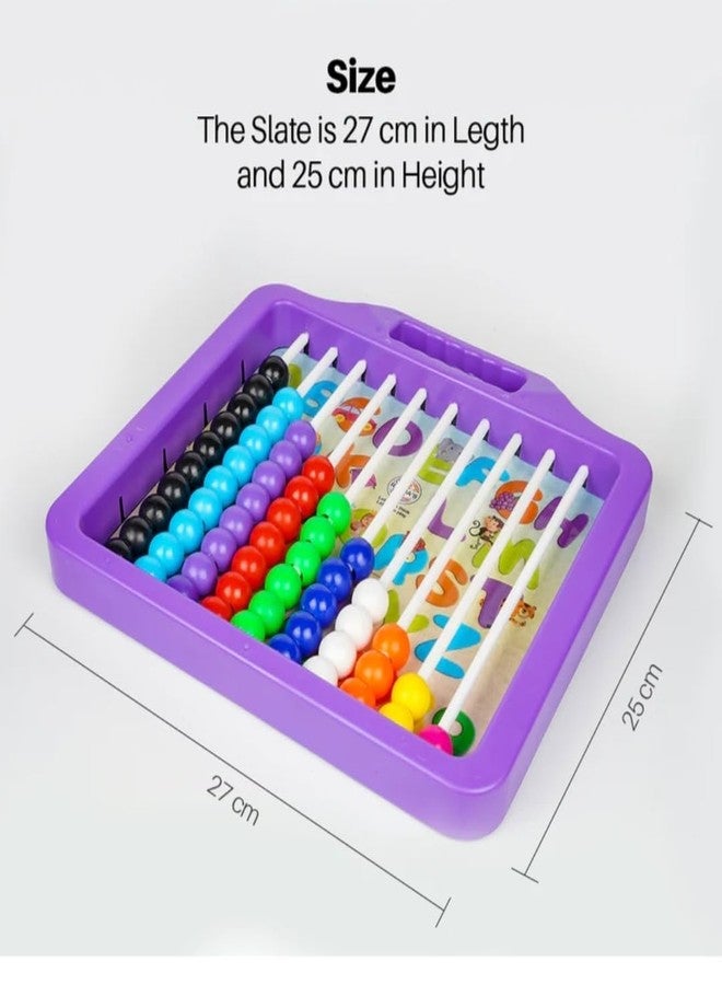 Manos Wooden Slate 2 in 1 and abscus Counting for Kids Combo Pack - Image 4