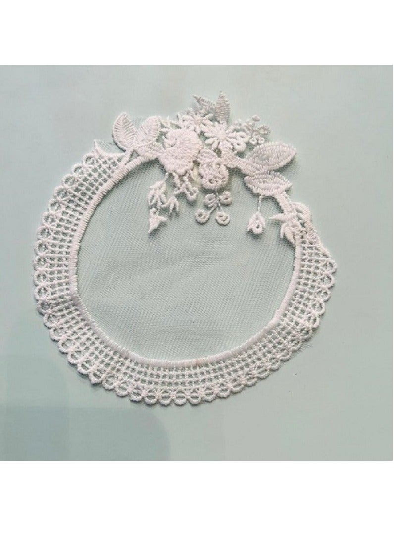 Handsomegift Decorative Lace Round Coaster - Image 3