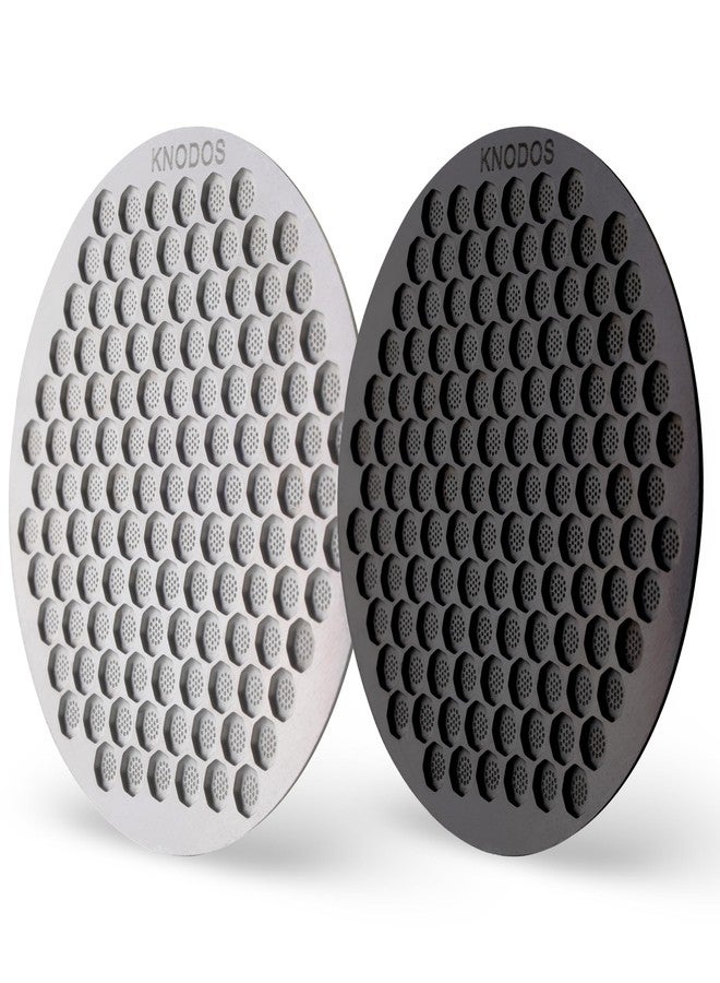 KNODOS Espresso Puck Screen 54mm Breville Compatible 2 Pcs Stainless Steel Ultra-Thin 0.8mm Portafilter Screen, Fits Breville Barista Express, Pro, Touch, Bambino, Duo Temp,Impress, Infuser (53.3mm)