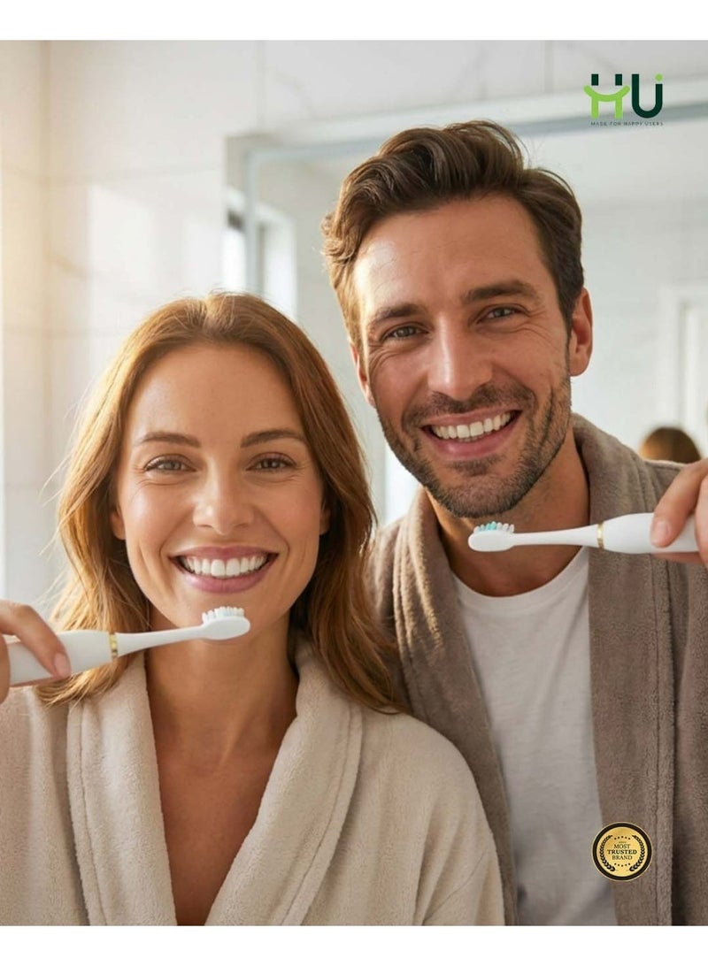 إتش يو فرشاة أسنان كهربائية سونيك مع 6 أوضاع تنظيف – مقاومة للماء IPX7 مع شحن سريع Type-C وبطارية تدوم 30 يوم - Image 3