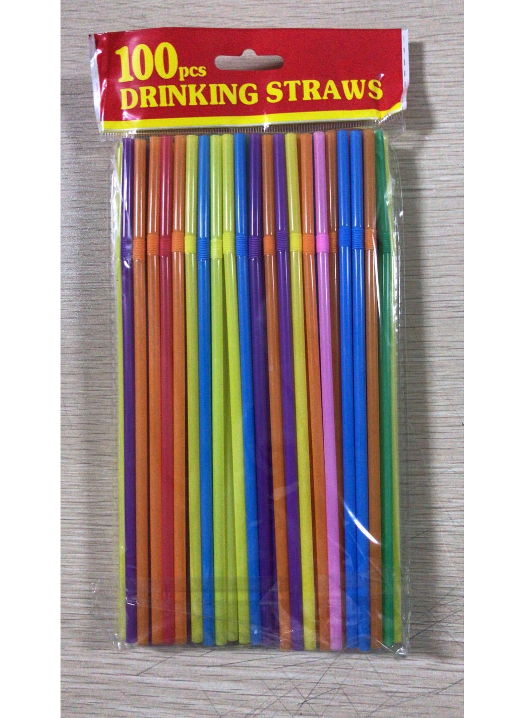 Generic - Dual Kid-Friendly Bendy Straws Multi-Color 100 color mixed elbow - Image 1