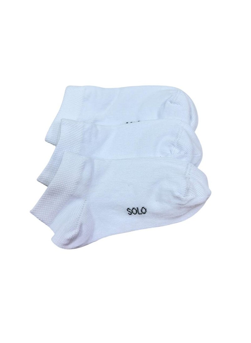 Solo Basic Sneaker Plain Pack OF 3 For Kids  - Image 2