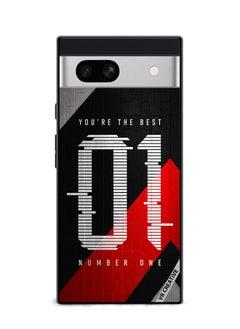 Protective Case Cover For Google Pixel 7a Number One Design Multicolour