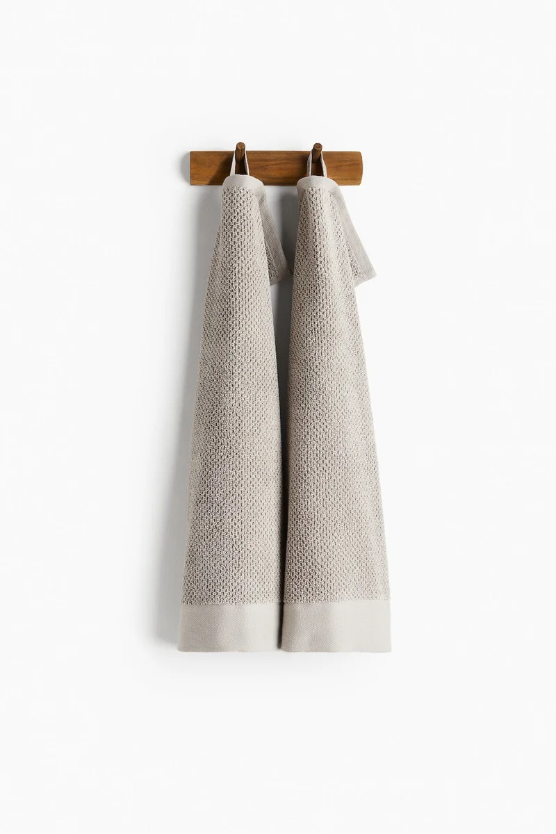 H&M 2-pack cotton terry guest towels