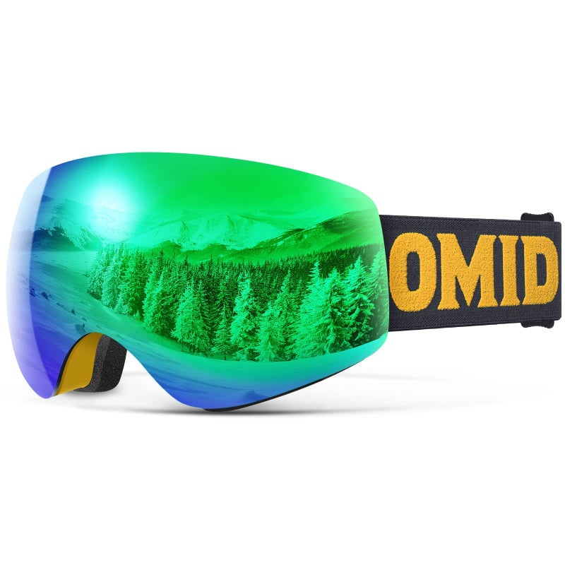OMID Kids Ski Goggles, Z1 Anti-fog UV Protection Snow Goggles Frameless OTG Snowboard Goggles for Boys Girls Youth - Image 1