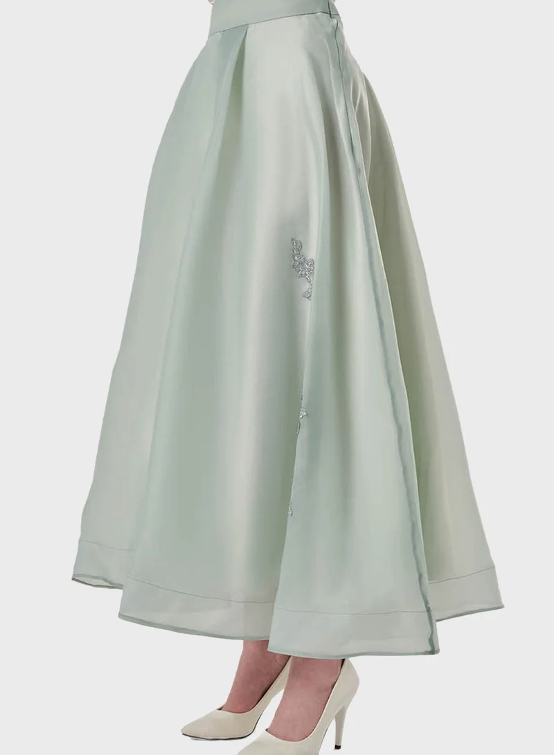 MIZALLE Tiered High Waist Skirt