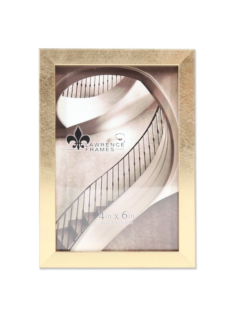 Lawrence Frames Lawrence 708046 4-Inch W x 6-Inch H Chloe Contemporary Gold Picture Frame  - Image 1