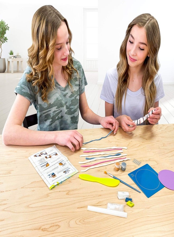 Hapinest Make Your Own Clay Jewelry Dish Craft Kit for Girls for Girls Ages 8 9 10 11 12-14 Years Old & Up - Image 3