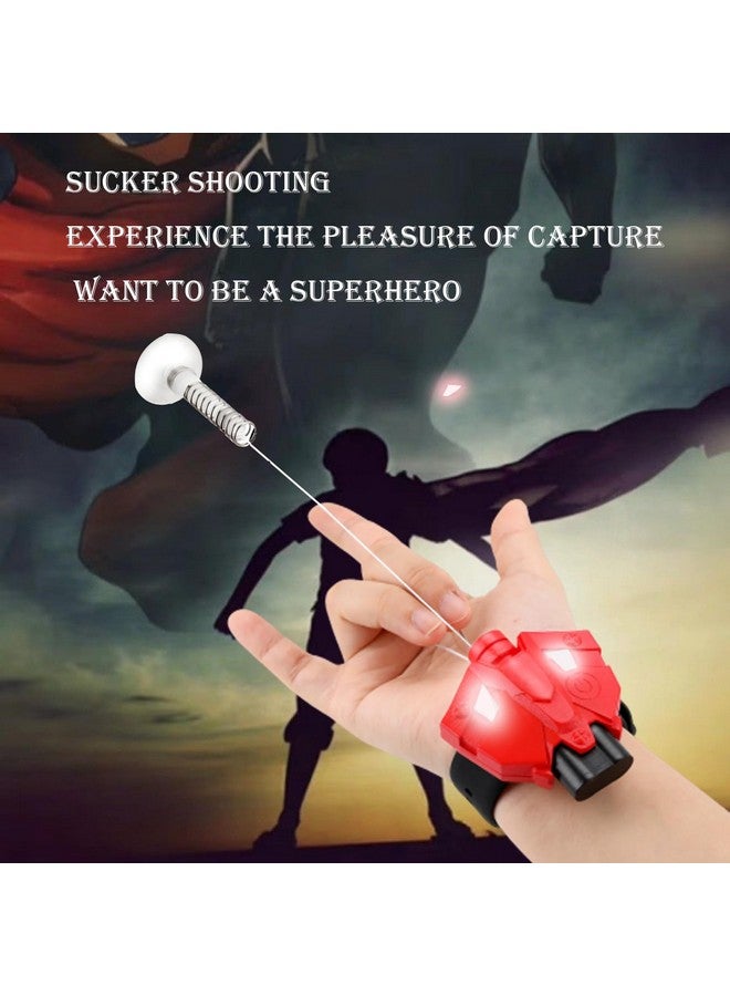 Web Launcher String Shooters Toy, Cool Gadgets Spider String Shooter Real Silk-Can Grab Small Objects, Superhero Role-Play Cool Stuff Fun Toys Great for Men and Kids (Red/White) - Image 2