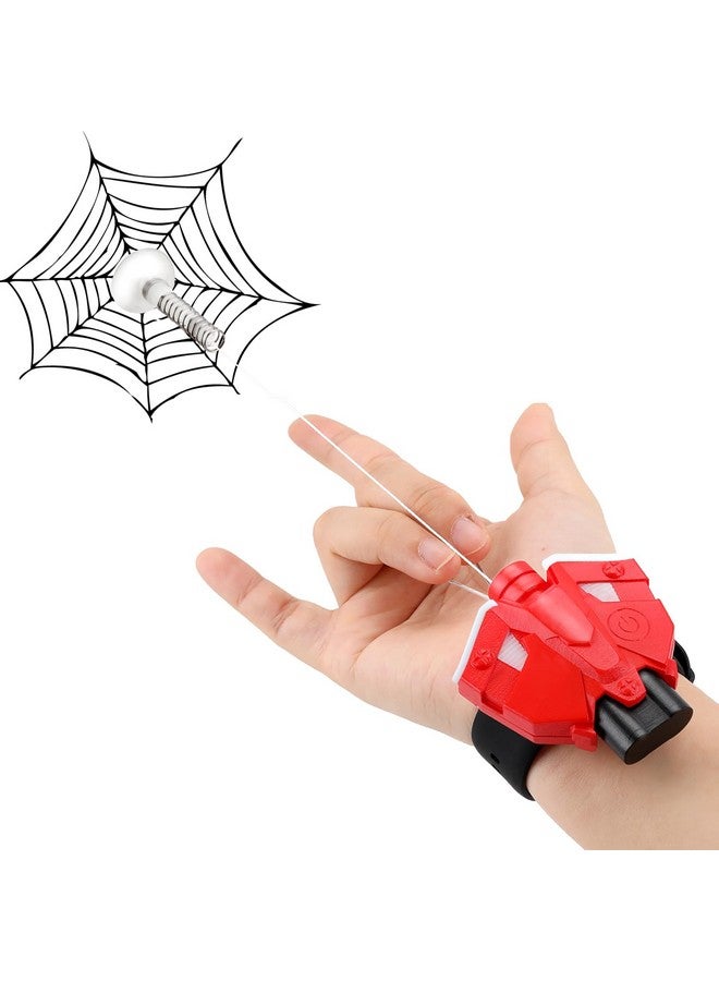 Web Launcher String Shooters Toy, Cool Gadgets Spider String Shooter Real Silk-Can Grab Small Objects, Superhero Role-Play Cool Stuff Fun Toys Great for Men and Kids (Red/White) - Image 1